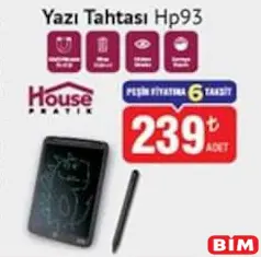 HOUSE PRATİK HP93 YAZI TAHTASI fiyat ve kampanya bilgisi